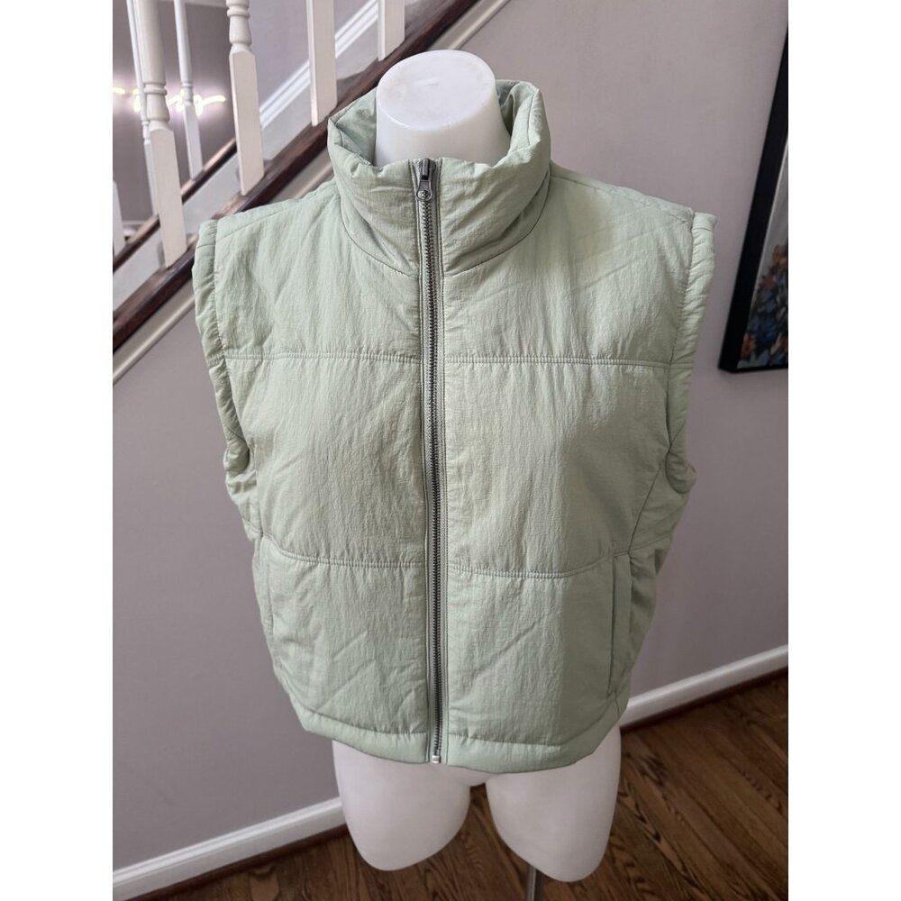 Thread & Supply Light Green Puffer Vest